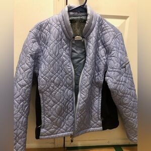 Spyder Women's Quilted Jacket - grey sz small, good cond zipper front